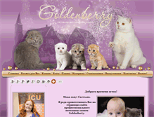 Tablet Screenshot of goldenberrycat.ru
